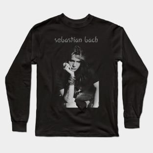 gray Sebastian Bach Long Sleeve T-Shirt